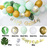 1Set Happy Birthday Balloons Retro Champagne Globos Garland Metallic Balloons For Home Party Wedding Baby Shower Decors Supplies