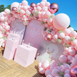 Graduation Gift Back to School Season 144Pcs Maca Pink Rose Gold Latex Chrome Balloons Garland Kit Arch Wedding Birthday Decorations Baby Shower Home Decors