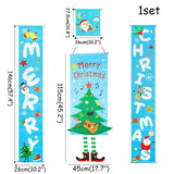 Merry Christmas Porch Sign Decorative Door Banner Outdoor Christmas Decorations for Home Ornaments Xmas Navidad 2021 New Year