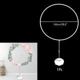 Cifeeo 60-200CM PVC Ring Balloon Arch DIY Wreath Frame Background Holder Circle Ballon Stand Wedding Birthday Party Decor Baby Shower