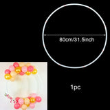 Cifeeo 60-200CM PVC Ring Balloon Arch DIY Wreath Frame Background Holder Circle Ballon Stand Wedding Birthday Party Decor Baby Shower