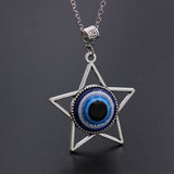 Back To School  1PC Blue Glass 30mm Evil Eye Pendants Necklace For Women Men Turkey Evil Eyes Lucky Necklace Choker Jewelry Accessories