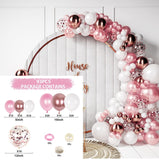 Christmas Gift Pink Balloon Garland Arch Kit Chrome Gold Latex Ballon Birthday Party Decor Kids Wedding Birthday Ballon Baby Shower Girl Decor