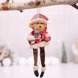 Christmas Gift Supplier 2021 Christmas Decorations for Home Pendants Navidad Christmas Tree Ornaments Hanging Doll Craft Decor Kids Gift