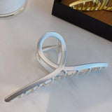 European and American Fashion Simple Metal Hairpin Hair Accessories For Woman Large Plate Hairpin Elegant Ball Head Shark Clip