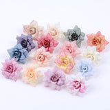 Cifeeo 20 pieces of artificial flower head high quality DIY fake flowers wedding party home living room dining table garden decorations