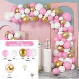 Christmas Gift Macaron Pink Balloon Garland Arch Kit Wedding Birthday Party Decoration Kids Globos Rose Gold Confetti Latex Ballon Baby Shower