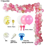 Cifeeo Balloon Garland Green Baby Shower Wedding Birthday Hen Party Decoration Bridal Shower Green White Chrome Gold Ballon 137Pcs/Set