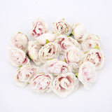 10PCS 4cm Artificial Flower Head Silk Peony For Wedding Decoration Party DIY Handmade Wreath Gift Scrapbooking Craft Fake Flower