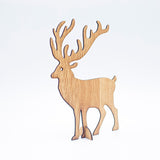 Christmas Gift 1PC Christmas Wooden Deer Pendants Ornaments DIY Ornaments Xmas Tree Ornaments Kid Gift For Christmas Party Home Decoration