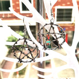 Goth Hanging Pentagram Drop Earrings for Women Ear Rings Punk Gothic Silver Color Women's Geometry Jewelry Female 2025