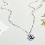 Back To School  1PC Blue Glass 30mm Evil Eye Pendants Necklace For Women Men Turkey Evil Eyes Lucky Necklace Choker Jewelry Accessories