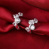 Fashion Design Small Huggie  Hoop Earrings for Womens Paved Zirconia Crystal Stone Earing Jewelry pendientes mujer moda