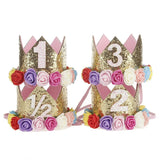 Baby Shower 1 Year Birthday Party Decoration Kid Princess Crown 1st Birthday Party First Birthday Boy Girl birthday party Decor