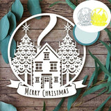 Cifeeo  Merry Christmas Ball Cutting Dies Scrapbooking Metal Embossing DIY Stencil Album Paper Cards Decorative Crafts