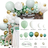 Jungle Safari Birthday Party Balloon Garland Arch Kit Animal Balloons for Kids Boys Birthday Party Baby Shower Decorations