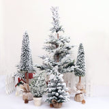 Christmas Gift New Year Artificial PE Mini Christmas Tree Ornament Tabletop Xmas Pine Trees Home Office Decoration Shopping Mall Festive Decor