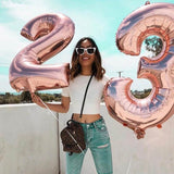 32/40 Inch Big Foil Number Birthday Balloons Air Helium Figures Balloon Anniversary Birthday Party Decorations Kid Baloons Gifts