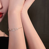 new luxury geometric circle clasp Bracelet Fashion Korean women jewelry sexy party  Bracelet student exquisite bracelet