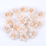 Cifeeo 20 pieces of artificial flower head high quality DIY fake flowers wedding party home living room dining table garden decorations