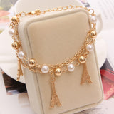 Cifeeo New Woman Bracelets Mulitlayer Gold Color Chain Heart Bracelets & Bangles Charm Bracelets For Women Crystal Bracelets