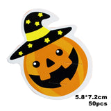 Christmas Gift 20/50PCS Christmas Halloween Series Candy Package Card Cartoon Ghost Pumpkin Lollipop Biscuits Kids Gift Party Home DIY Supplies
