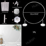 Cifeeo 60-200CM PVC Ring Balloon Arch DIY Wreath Frame Background Holder Circle Ballon Stand Wedding Birthday Party Decor Baby Shower