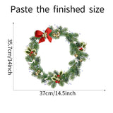 Christmas Gift Christmas Santa Claus Wreath Door Sticker Window Stickers Wall Oranments Merry Christmas Decor For Home Happy New Year 2022