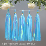 Back to college decoration   Cifeeo  Wedding Decoration Iridescent Paper Tassel Garland For Mermaid Baptism Birthday Baby Shower Decorations Unicorn Party