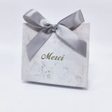 Cifeeo  Creative Thank You Gift Bag Box Merci Paper Bag For Wedding Baby Shower Valentines Day Party Favor Candy Boxes Marble Pattern