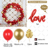 5/10inch Red Latex balloons Gold Metallic Chrome 40" Love Foil Balloon Wedding Valentine Day Bachelorette Party Bridal Shower