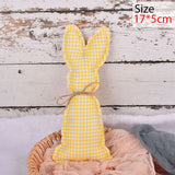 Cifeeo  Stuffed Rabbit Doll Easter Decoration For Home Cloth Art Bunny Ornaments Happy Easter Party Supplies Kids Gift