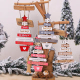 Christmas Gift Wooden Christmas Decoration for Home Christmas Tree Pendant Christmas Wood Ornaments Navidad New Year 2023