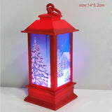 Christmas Gift Christmas Wind Lantern Led Electronic Candle Light Santa Snowman Merry Chrismas Decor For Home Xmas Tree Decor Noel Kids Gifts