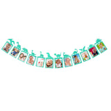 WEIGAO 1st Birthday Party Photo Garland Baby Shower First Birthday Girl Boy Party Monthly Picture 1-12 Months Photo Props 1 Year