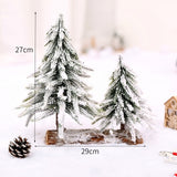 Christmas Gift Christmas Tree DIY Decorations For Home Mall Hotel Artificial Snowflake Cedar Pine Cone Trees Party Wood Xmas Hanging Ornaments