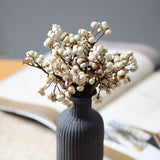 Christmas Gift 20pcs Natural Cotton Balls Dired Flower Plants Dry Real White Fruit Bunch Party Decorative Flowers Diy Wedding Home Decoration