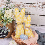 Cifeeo  Stuffed Rabbit Doll Easter Decoration For Home Cloth Art Bunny Ornaments Happy Easter Party Supplies Kids Gift