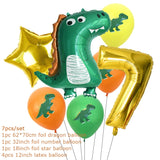 Dinosaur Party Decorations Dragon Balloons Set Paper Garland for Dino Jungle Birthday Party Decor Supplies Kids Children Favors