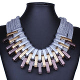 New Acrylic Punk Vintage Fashion Necklaces &Pendants Women Statement Necklace Gradient Drops Choker Maxi Colar Feminino