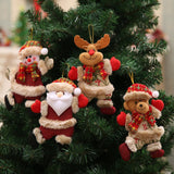 Christmas Gift 2020 Happy New Year Christmas Ornaments DIY Xmas Gift Santa Claus Snowman Tree Pendant Doll Hang Decorations for Home Noel Natal