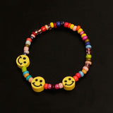 Korean New Vintage Natural Irregular Freshwater Pearl Cute Smiley Simple Bead Rings for Women Girls Jewelry Gifts