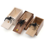 Cifeeo New Trick Spider Funny Scare Box Wooden Hidden Box Quality Prank Wooden Scare Box Fun Game Prank Trick Friend Office Toy Gift