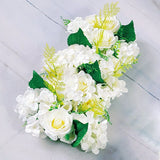 Luxury Wedding Road Cited Flowers Silk Rose Peony Hydrangea DIY Arched Door Flower Row Window T Station Wedding Decoration 50cm