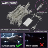 3*3m 300leds Led Curtain String Light Led Christmas Garland Party Patio Window Decor Fairy Lights Xmas Wedding Lights EU 220V