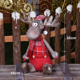 Christmas Gift 1/3PCS Snowman Elk Merry Christmas Big Dolls Tree Decor New Year Ornament Deer Santa Claus Standing Doll Decoration Gift for Kid