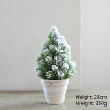 Christmas Gift Christmas Tree DIY Decorations For Home Mall Hotel Artificial Snowflake Cedar Pine Cone Trees Party Wood Xmas Hanging Ornaments