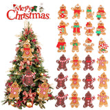 Gingerbread Christmas Tree Pendant Merry Christmas Decoration for Home 2021 Xmas Gifts Navidad Christmas Tree Ornaments New Year