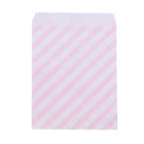 50pcs/lot Cookies Candy Bags Rose Gold Party Favor Gift Bags Chevron Polka Dots Twill Stripe Pattern Paper Pouch Baking Supplies