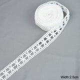 5 Yards White Lace Milk Silk Water Soluble Embroidery Lace Ribbon Trim Fabric For Sewing Apparel Accessories Handmade DIY Crafts